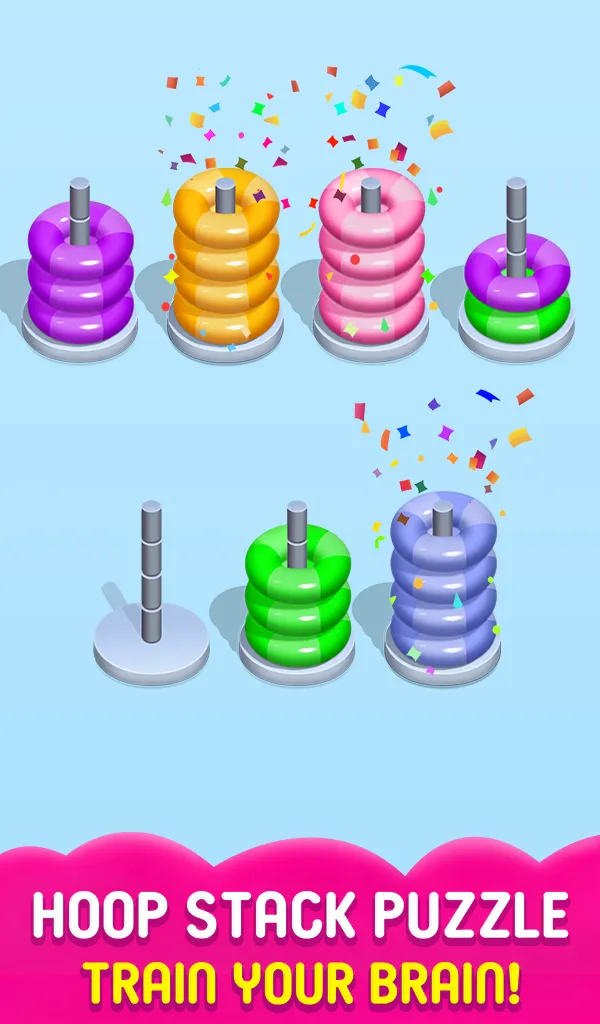 Hoop Sort - Color Hoop Stack | Indus Appstore | Screenshot