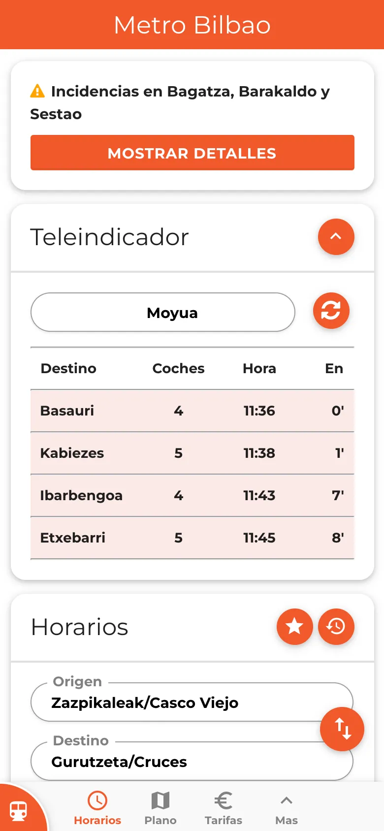 Bilbao Metro, Tren y Tranvía | Indus Appstore | Screenshot