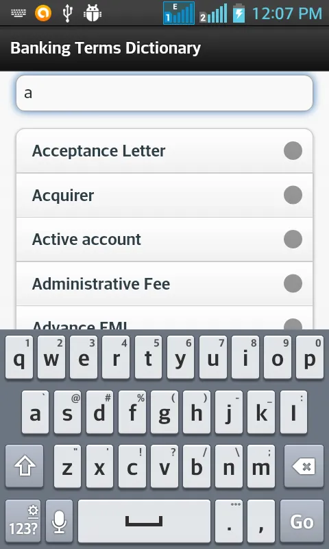 Banking Terms Dictionary | Indus Appstore | Screenshot