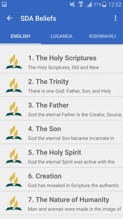 SDA Beliefs | Indus Appstore | Screenshot