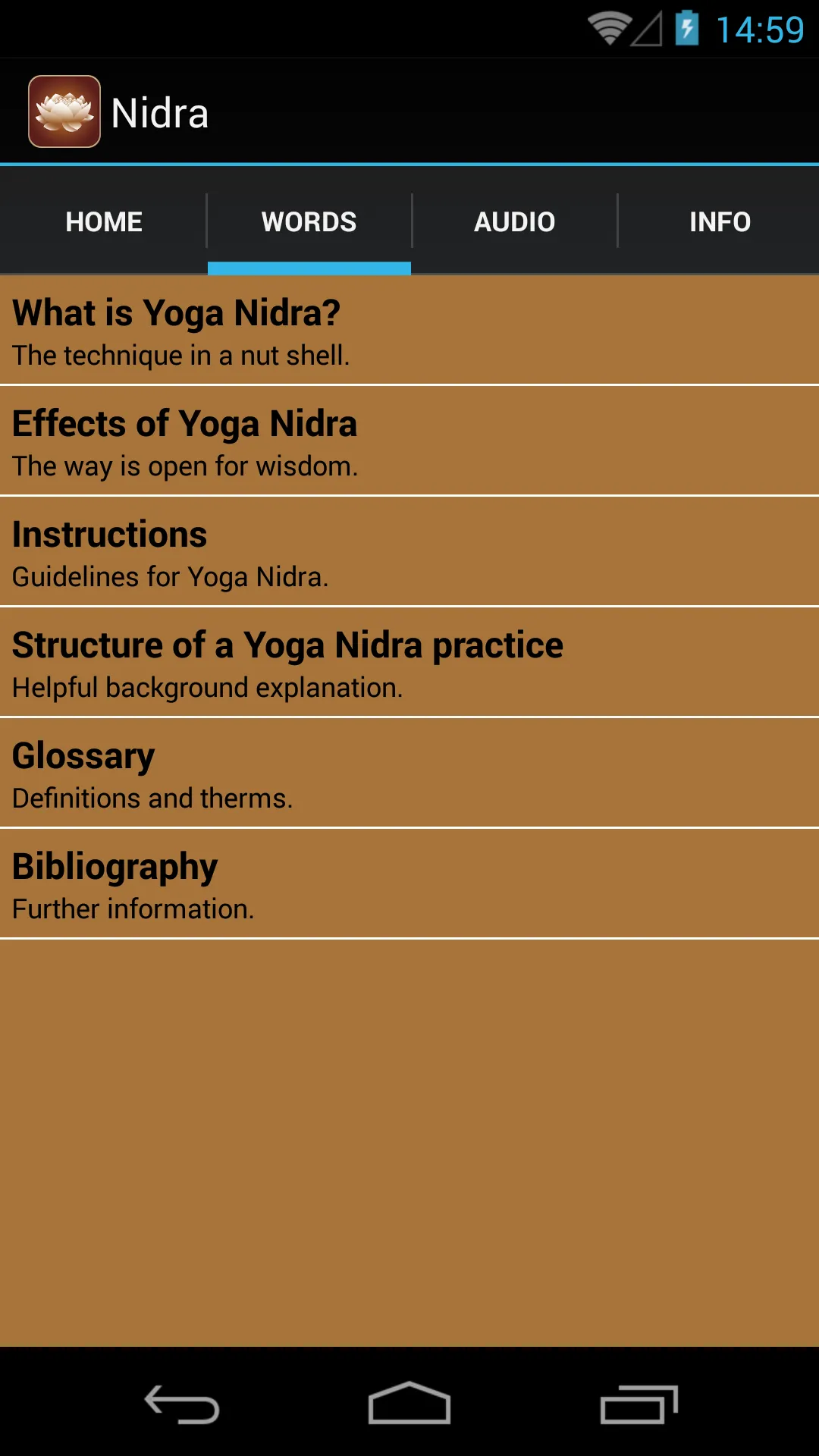 Yoga Nidra english | Indus Appstore | Screenshot