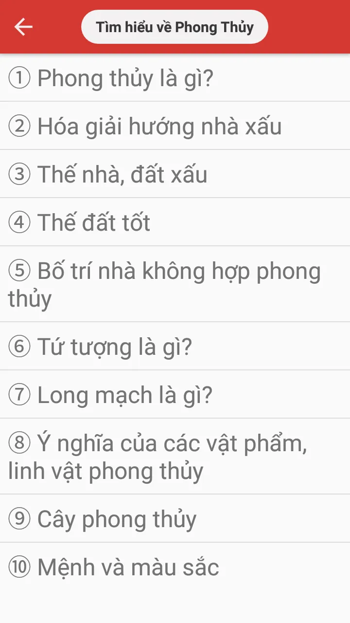 Tử Vi và Phong Thủy | Indus Appstore | Screenshot