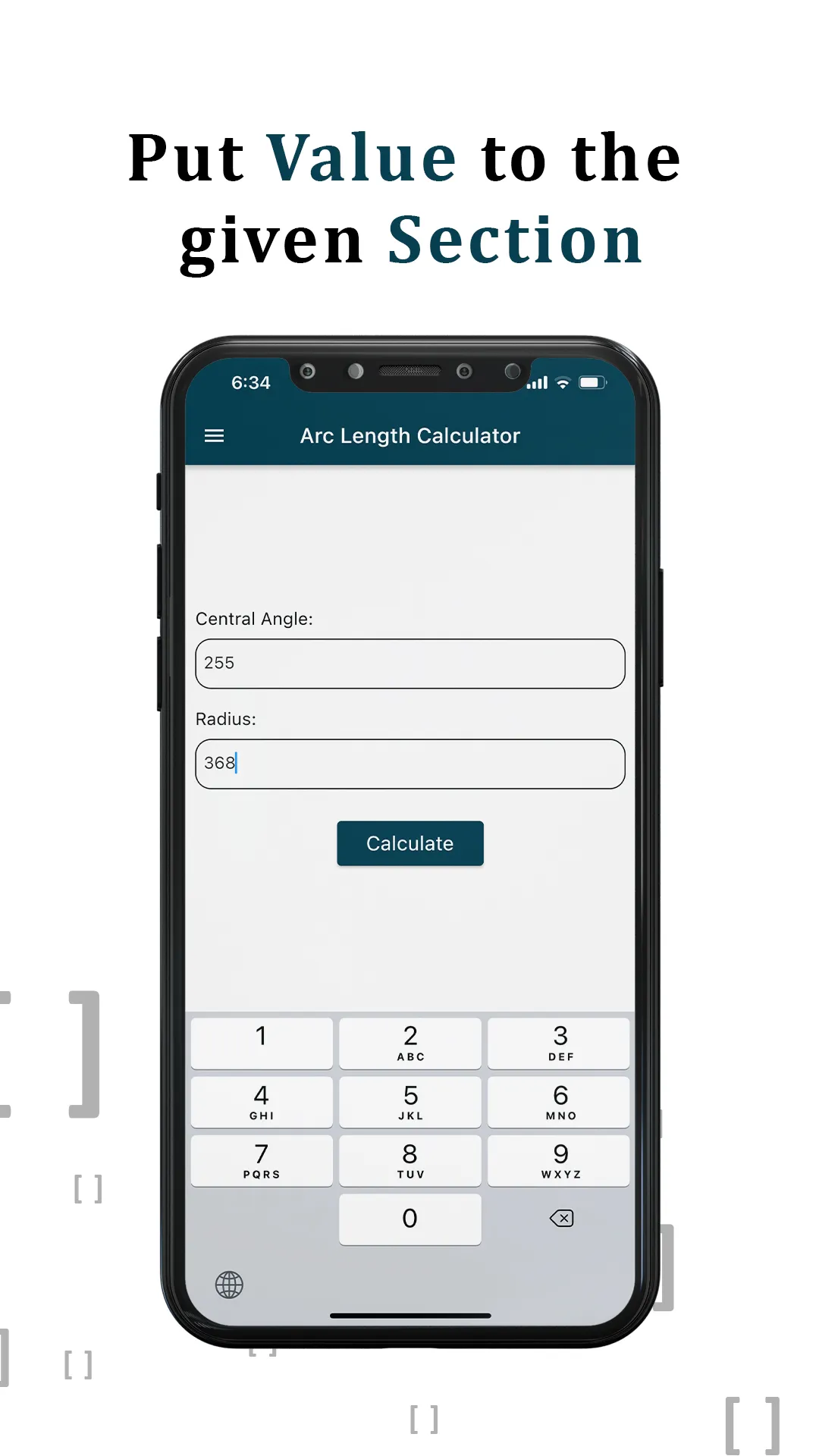 Arc Length Calculator | Indus Appstore | Screenshot