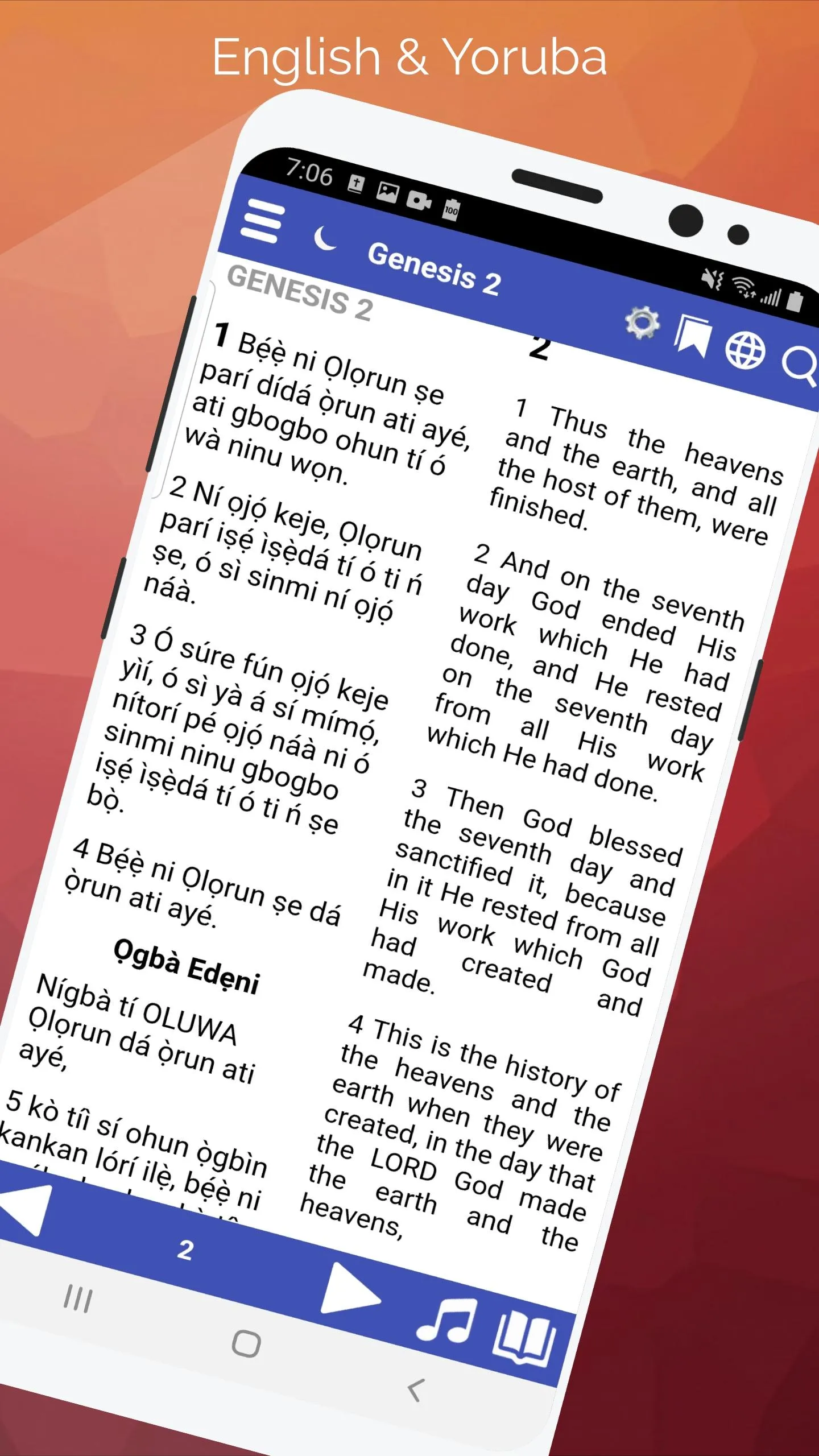 Yoruba Bible: + Audio | Indus Appstore | Screenshot