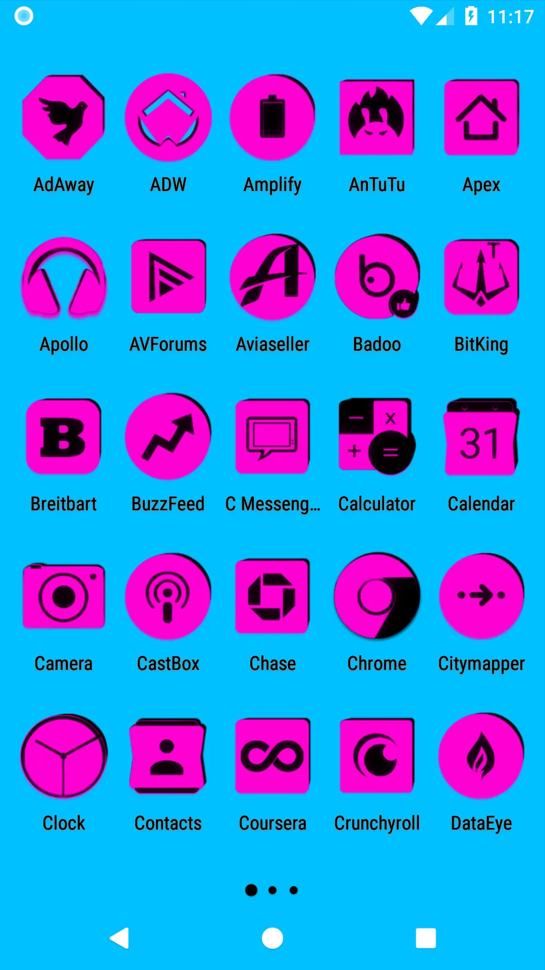 Pink and Black Icon Pack | Indus Appstore | Screenshot