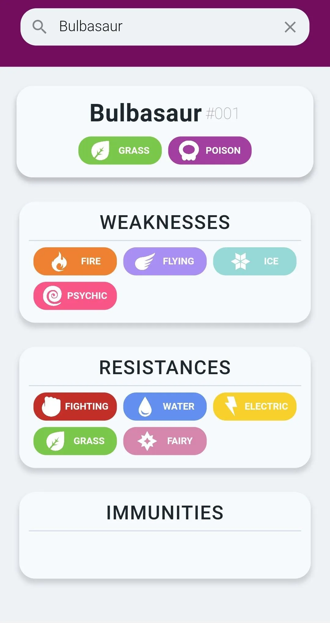 PokeWeak - Weakness Lookup | Indus Appstore | Screenshot