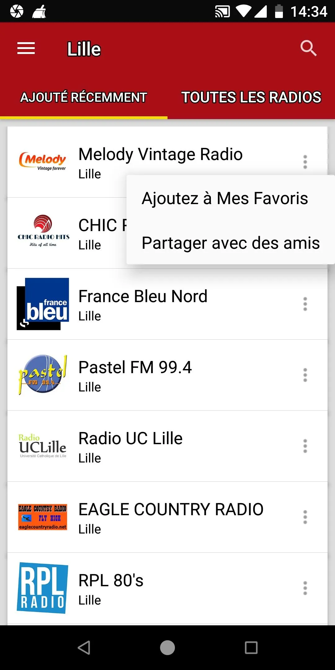 Stations de radio à Lille | Indus Appstore | Screenshot