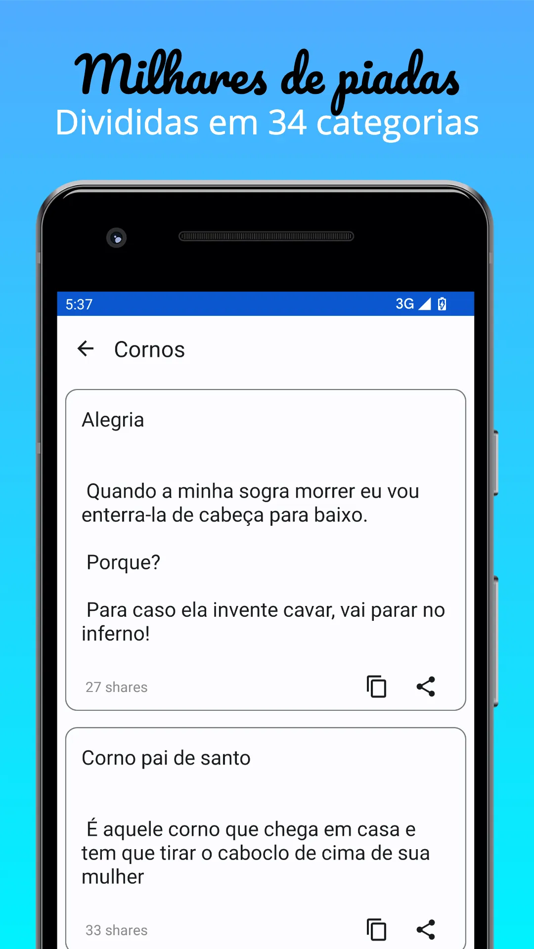 Piadas Engraçadas | Indus Appstore | Screenshot