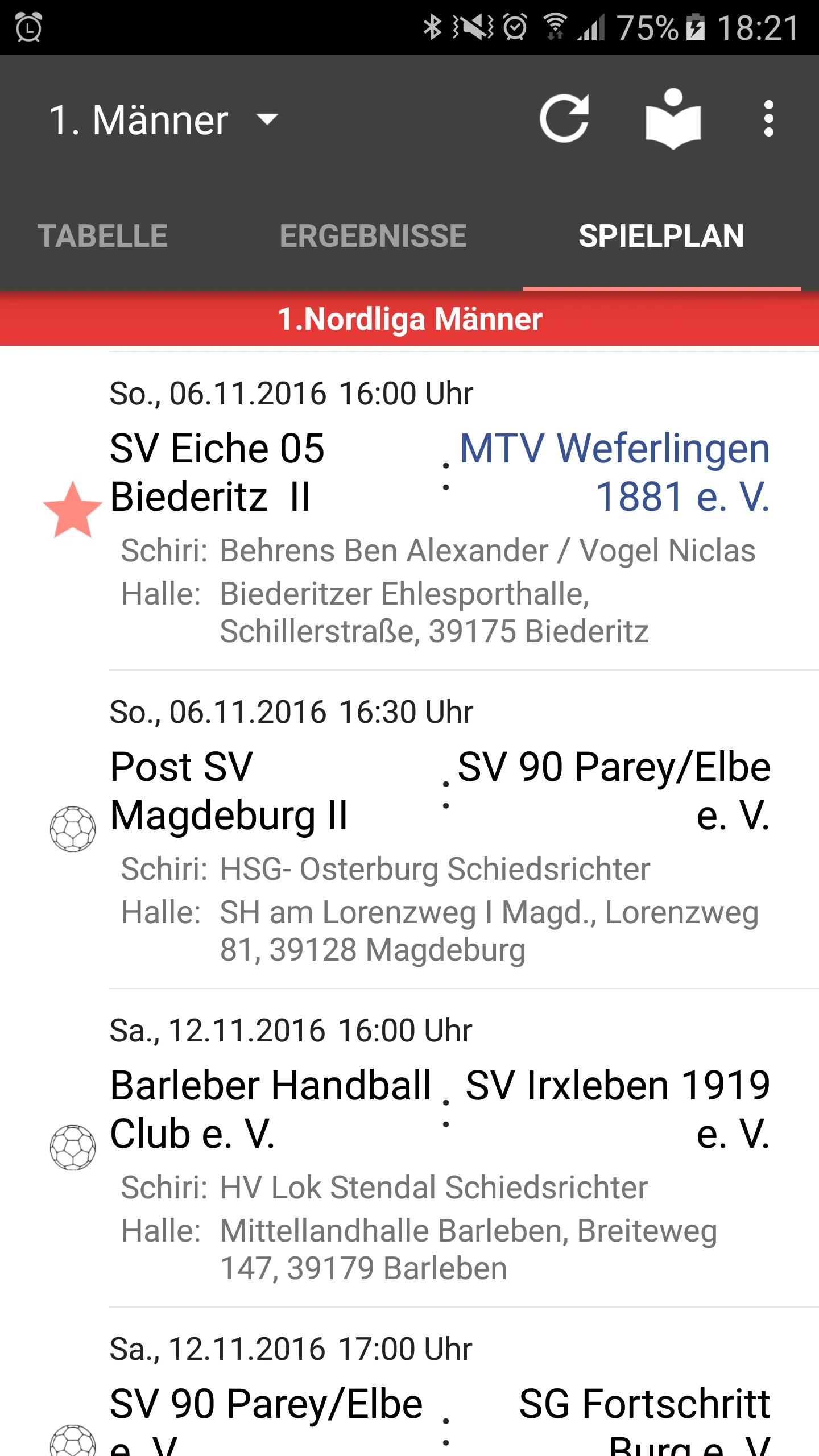 MTV Weferlingen Handball | Indus Appstore | Screenshot