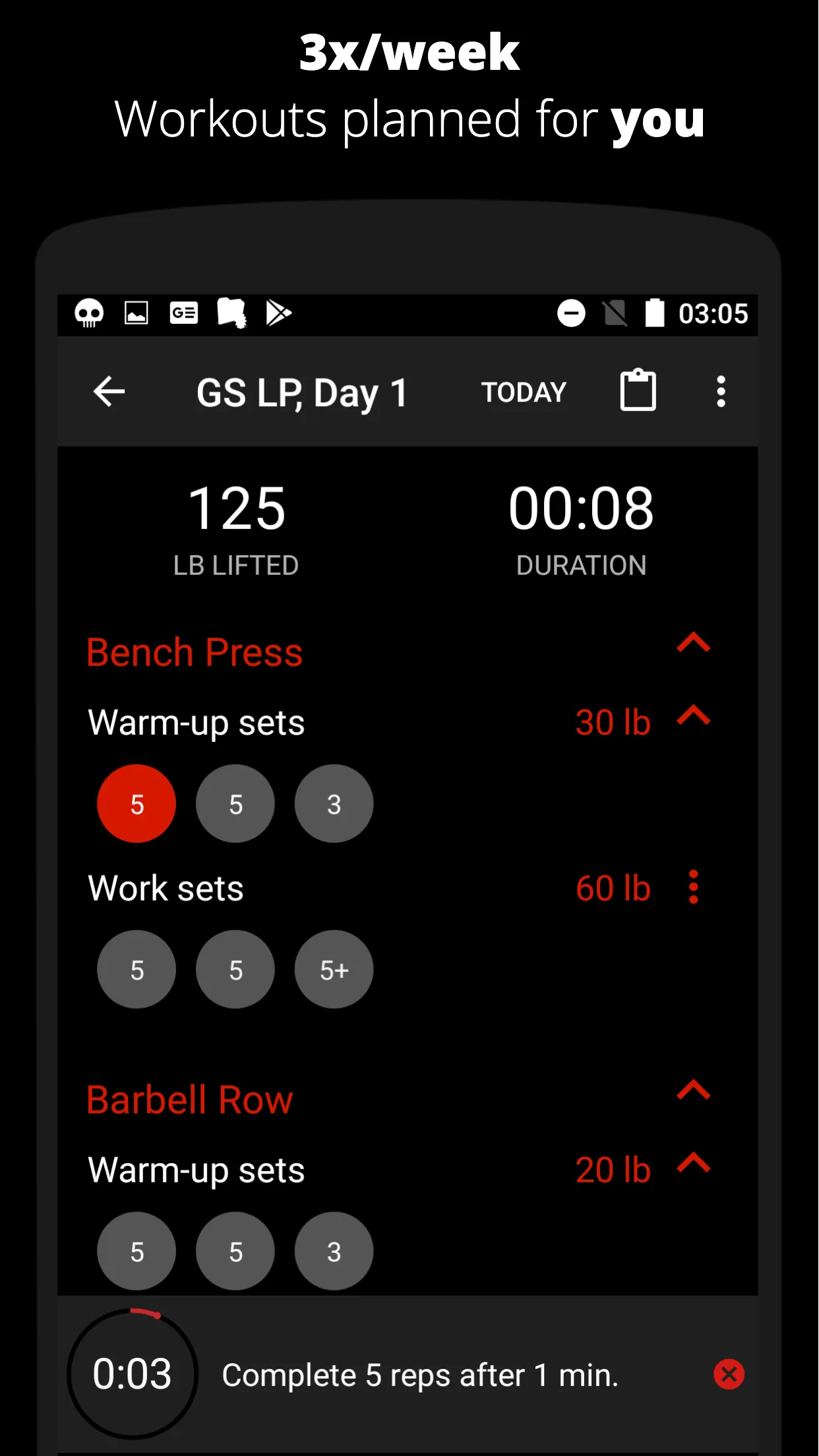 GreySkull LP Workout Gym Log | Indus Appstore | Screenshot