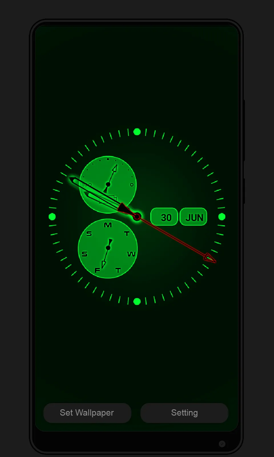 Clock Live Wallpaper | Indus Appstore | Screenshot