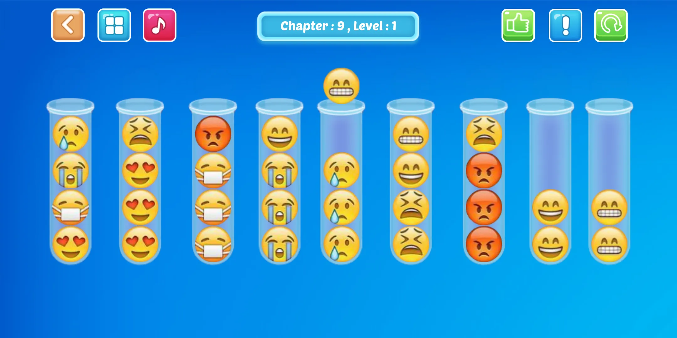 Emoji Sort Puzzle | Indus Appstore | Screenshot