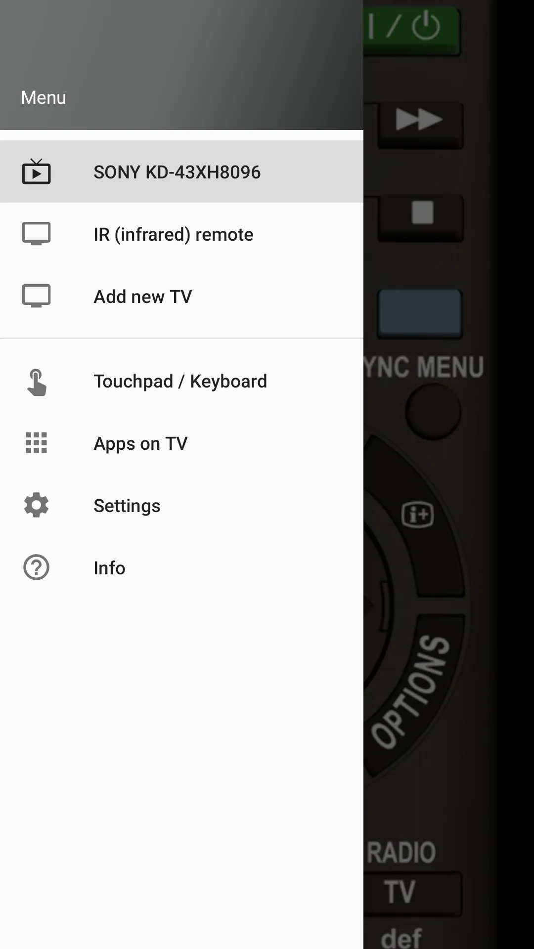 Smart TV Remote for Sony TV | Indus Appstore | Screenshot