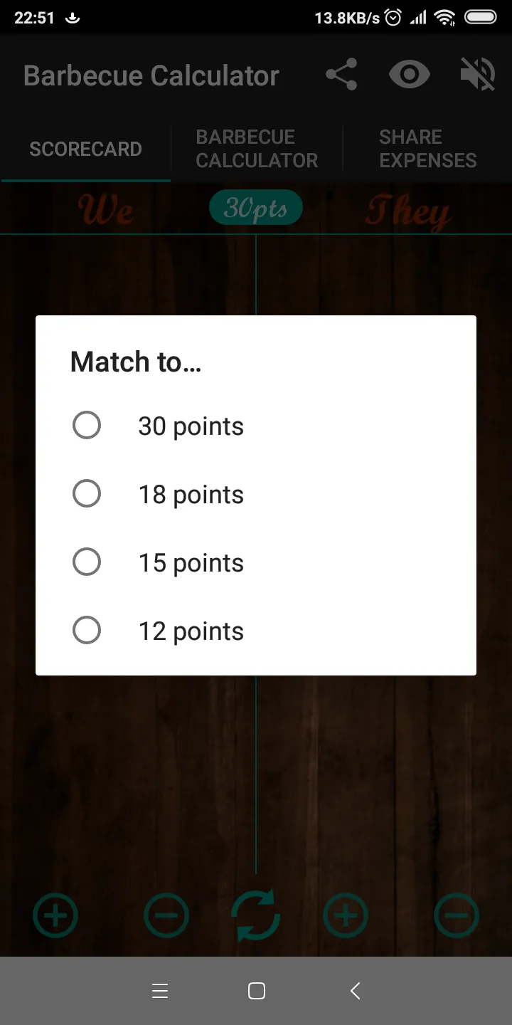 Scorekeeper & BBQ Calculator | Indus Appstore | Screenshot