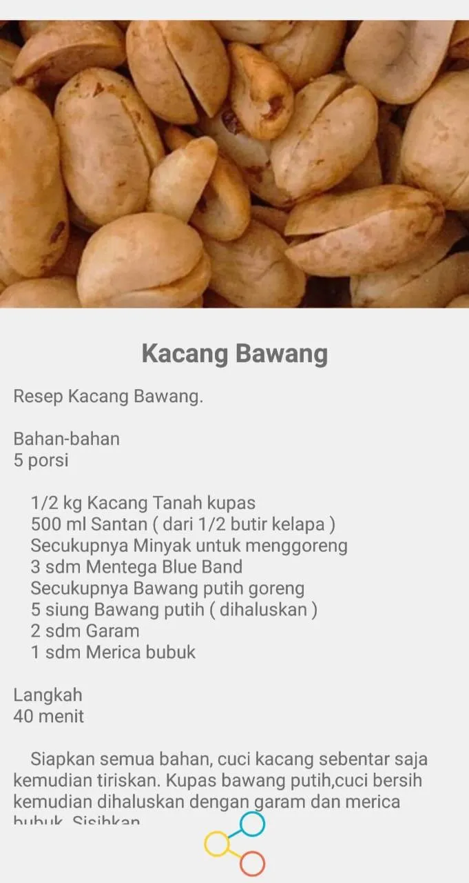 RESEP KACANG GORENG | Indus Appstore | Screenshot