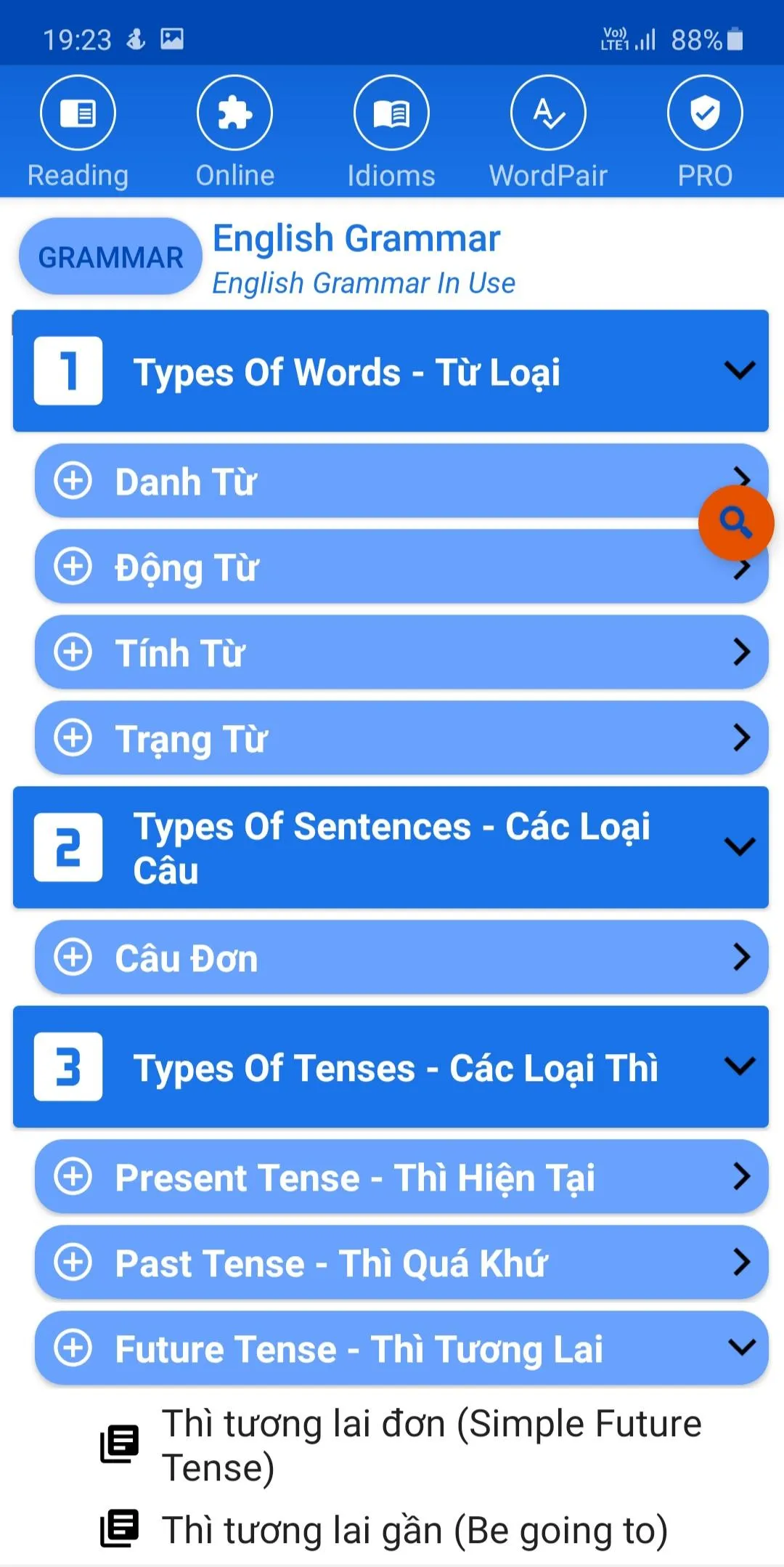 Bài tập Ngữ Pháp Tiếng Anh | Indus Appstore | Screenshot