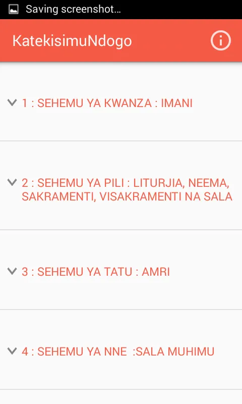 Katekisimu Ndogo | Indus Appstore | Screenshot