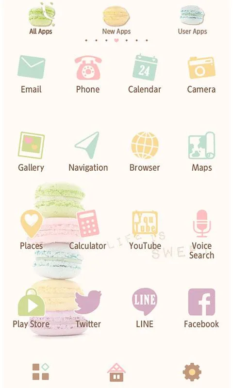 Sweet Wallpaper-Macarons!- | Indus Appstore | Screenshot