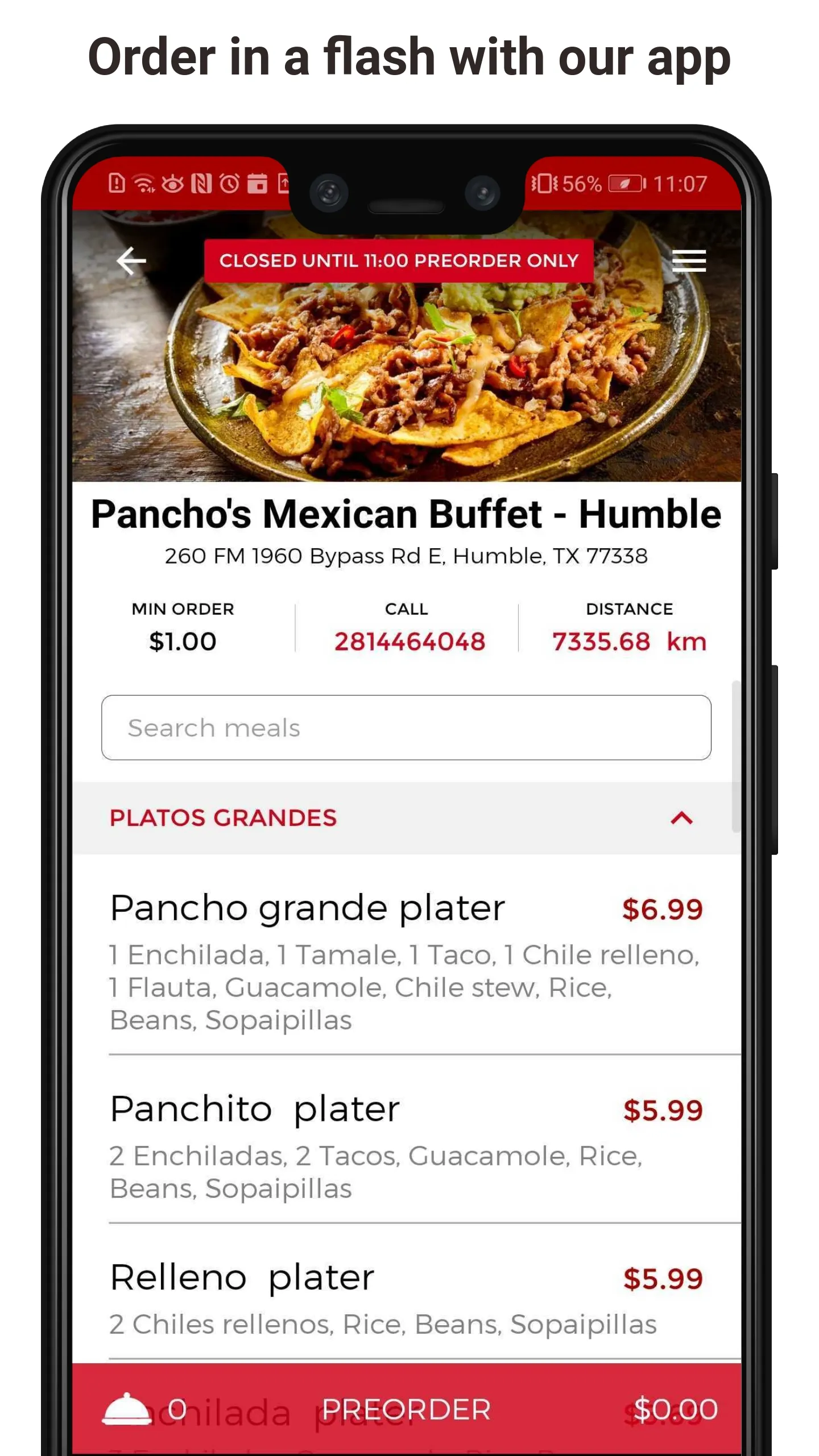 Pancho's Mexican Buffet | Indus Appstore | Screenshot