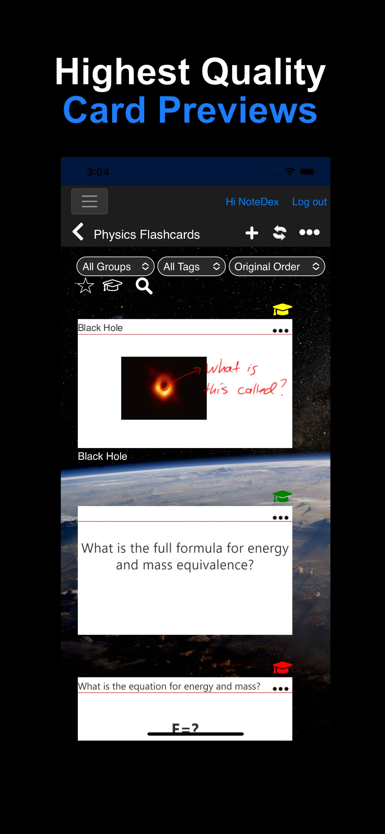 NoteDex: Index Cards Flashcard | Indus Appstore | Screenshot