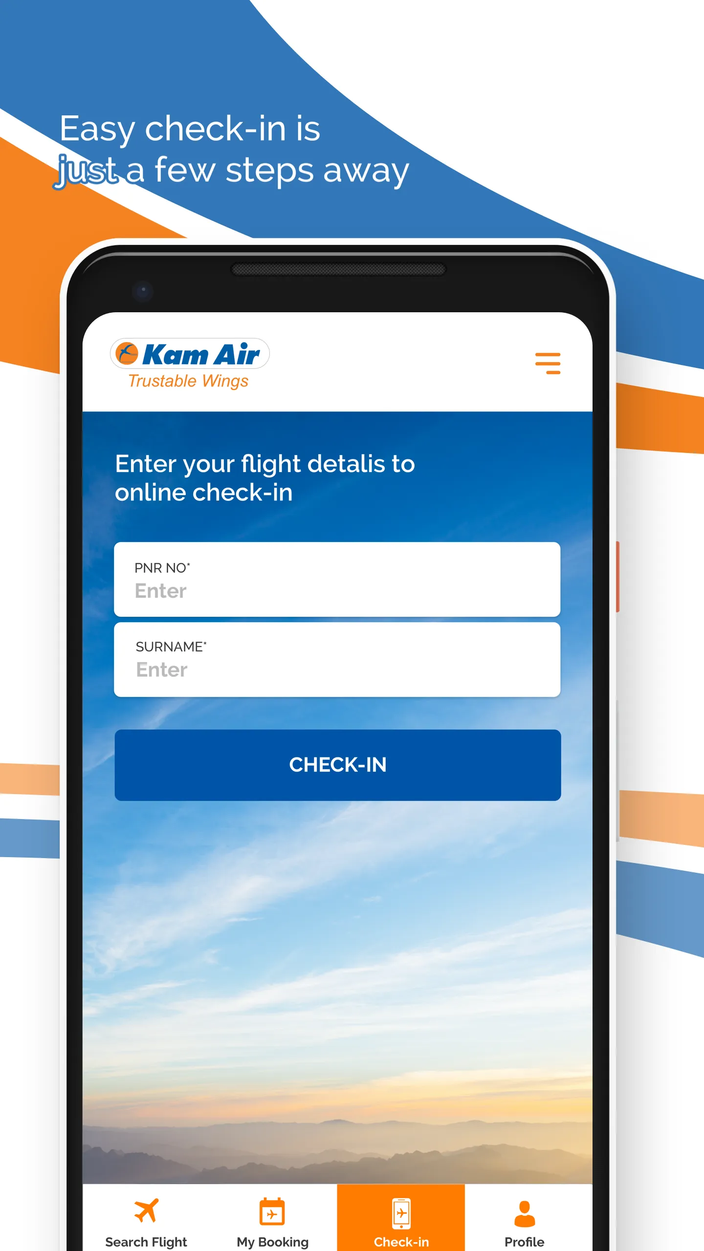 Kam Air Trustable Wings | Indus Appstore | Screenshot