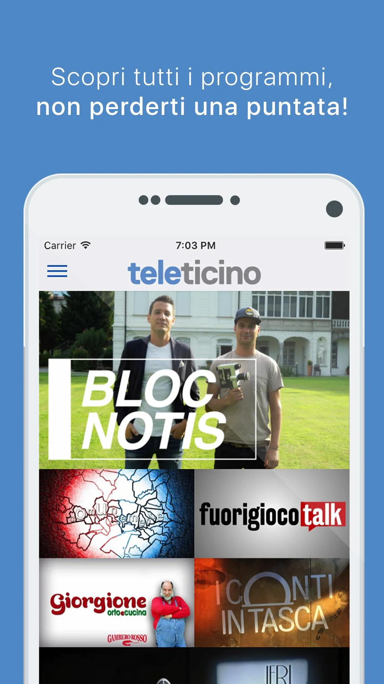 TeleTicino | Indus Appstore | Screenshot