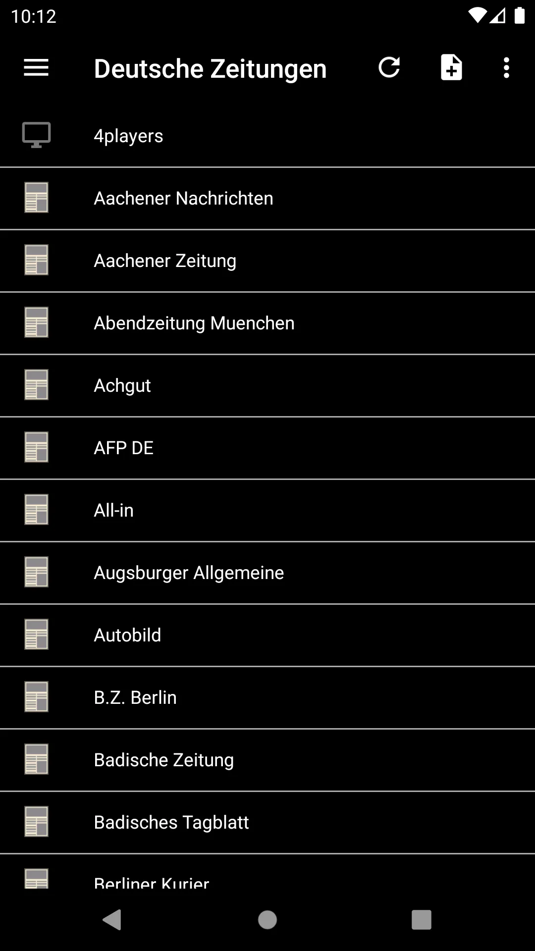 Deutsche Zeitungen | Indus Appstore | Screenshot