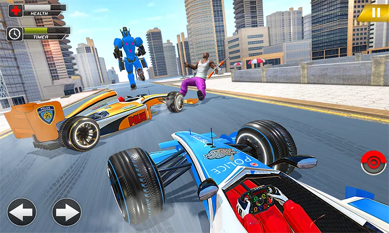 Formula Car Robot Police Game | Indus Appstore | Screenshot