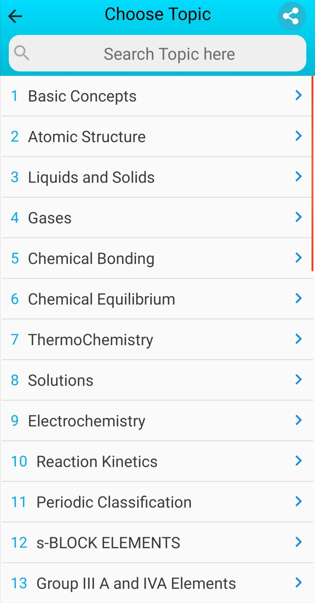 Chemistry Solved MCQs Test | Indus Appstore | Screenshot