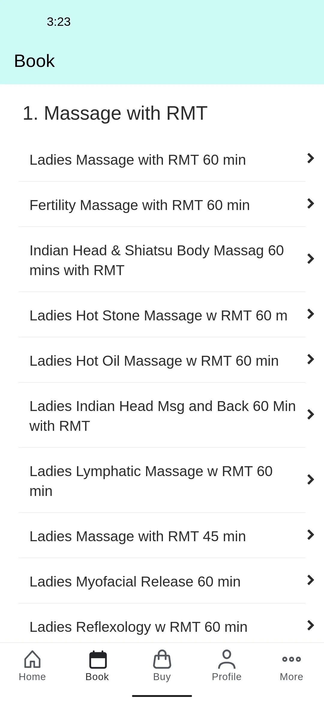 RH Natural Therapies & Spa | Indus Appstore | Screenshot