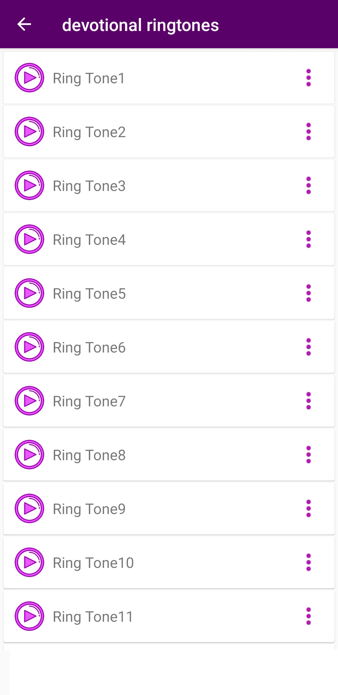 Hindu devotional ringtones(Vol | Indus Appstore | Screenshot