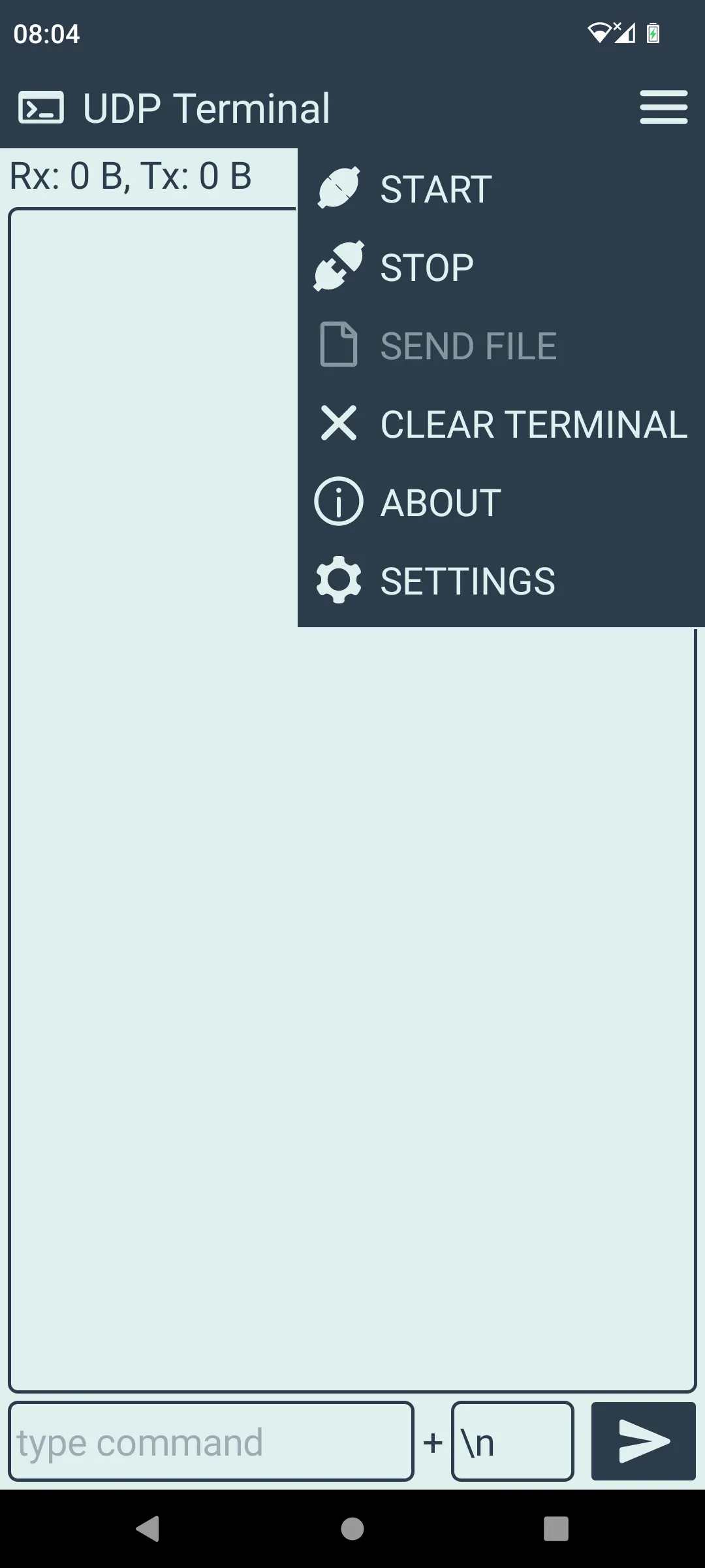 UDP Terminal | Indus Appstore | Screenshot