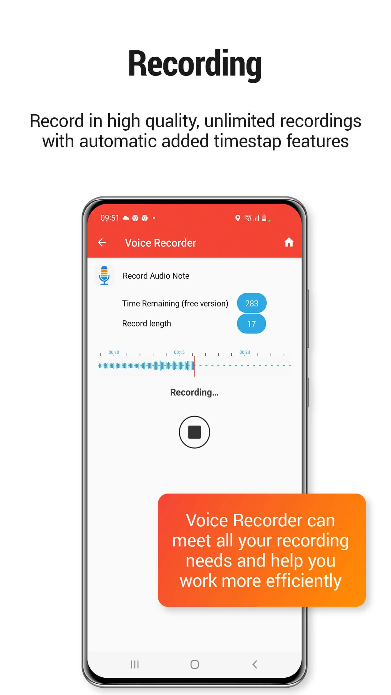 Voice Recorder | Indus Appstore | Screenshot