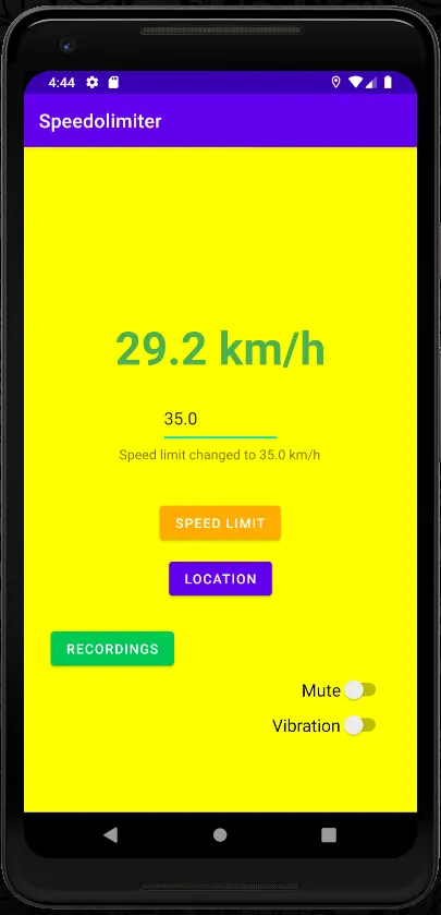 Speedolimiter | Indus Appstore | Screenshot