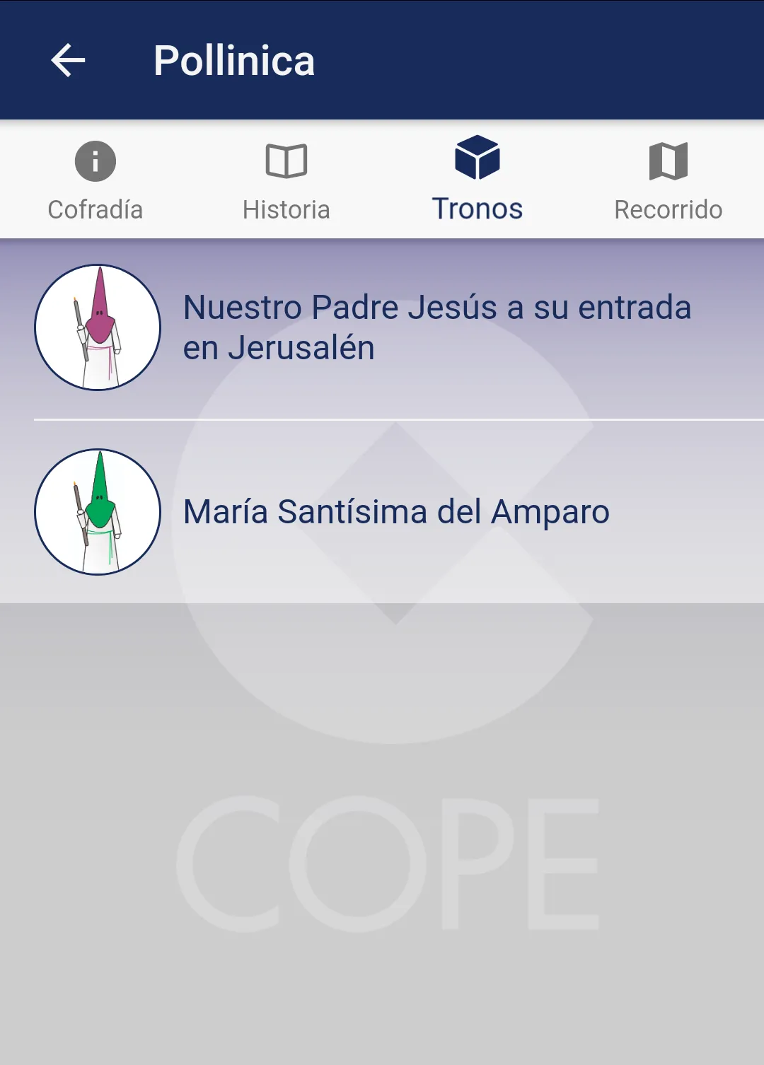 Semana Santa Málaga COPE | Indus Appstore | Screenshot