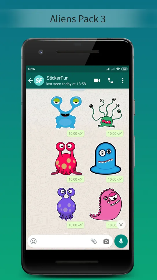 Alien Stickers - WAStickerApps | Indus Appstore | Screenshot