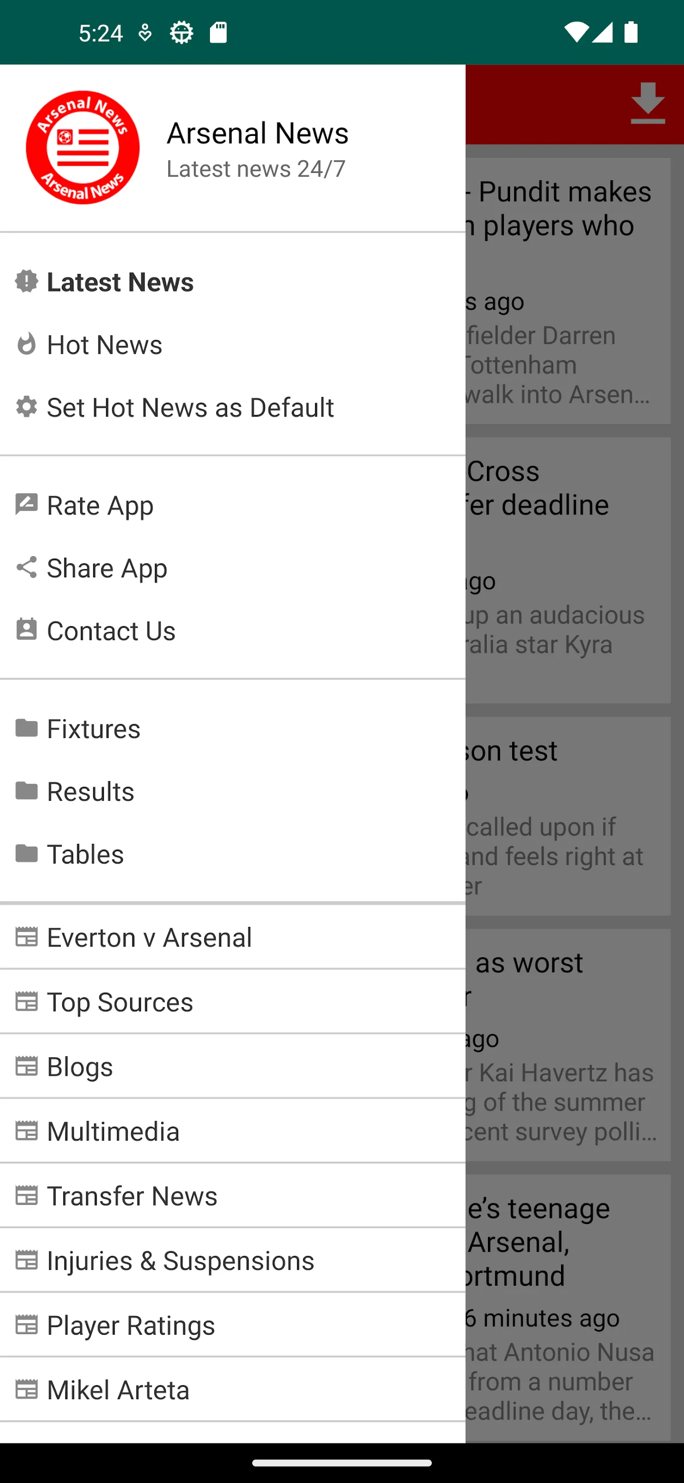 Arsenal Latest News &Transfers | Indus Appstore | Screenshot