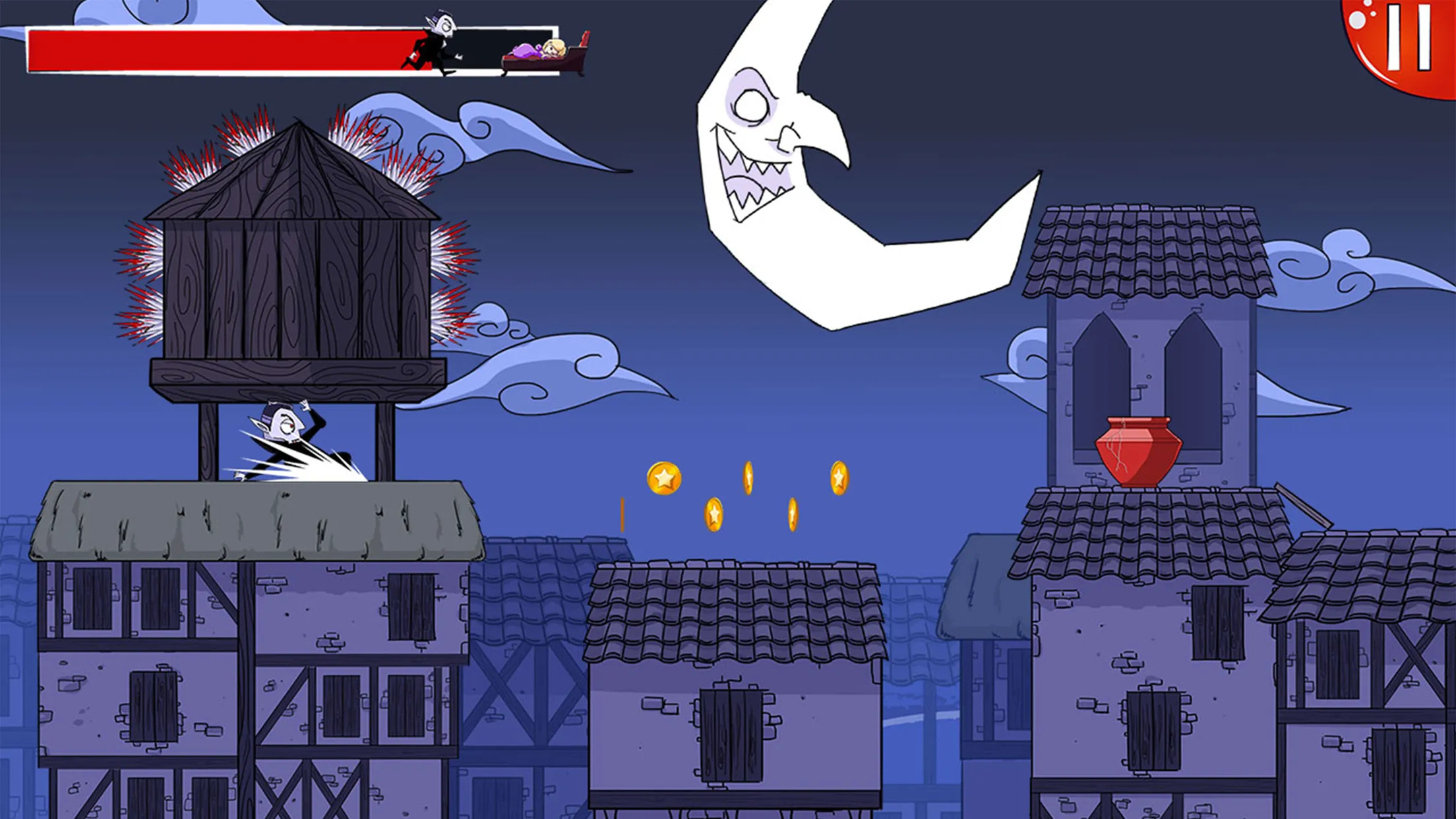 Dracula Quest: run for blood ! | Indus Appstore | Screenshot