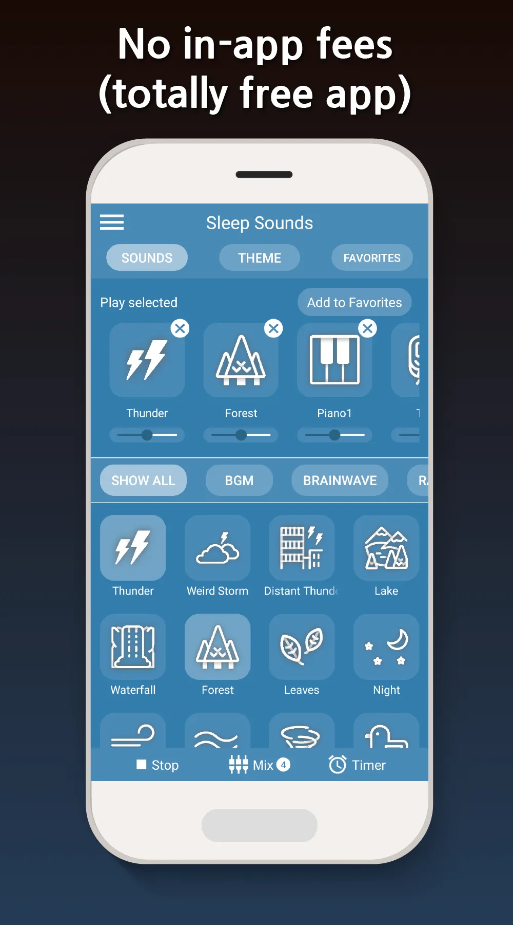 Sleep Sounds - relax melodies | Indus Appstore | Screenshot