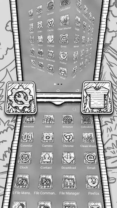 Forest Sketch Launcher Theme | Indus Appstore | Screenshot
