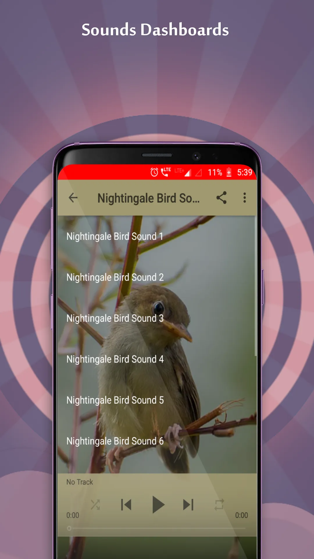 Nightingale Bird Sounds | Indus Appstore | Screenshot