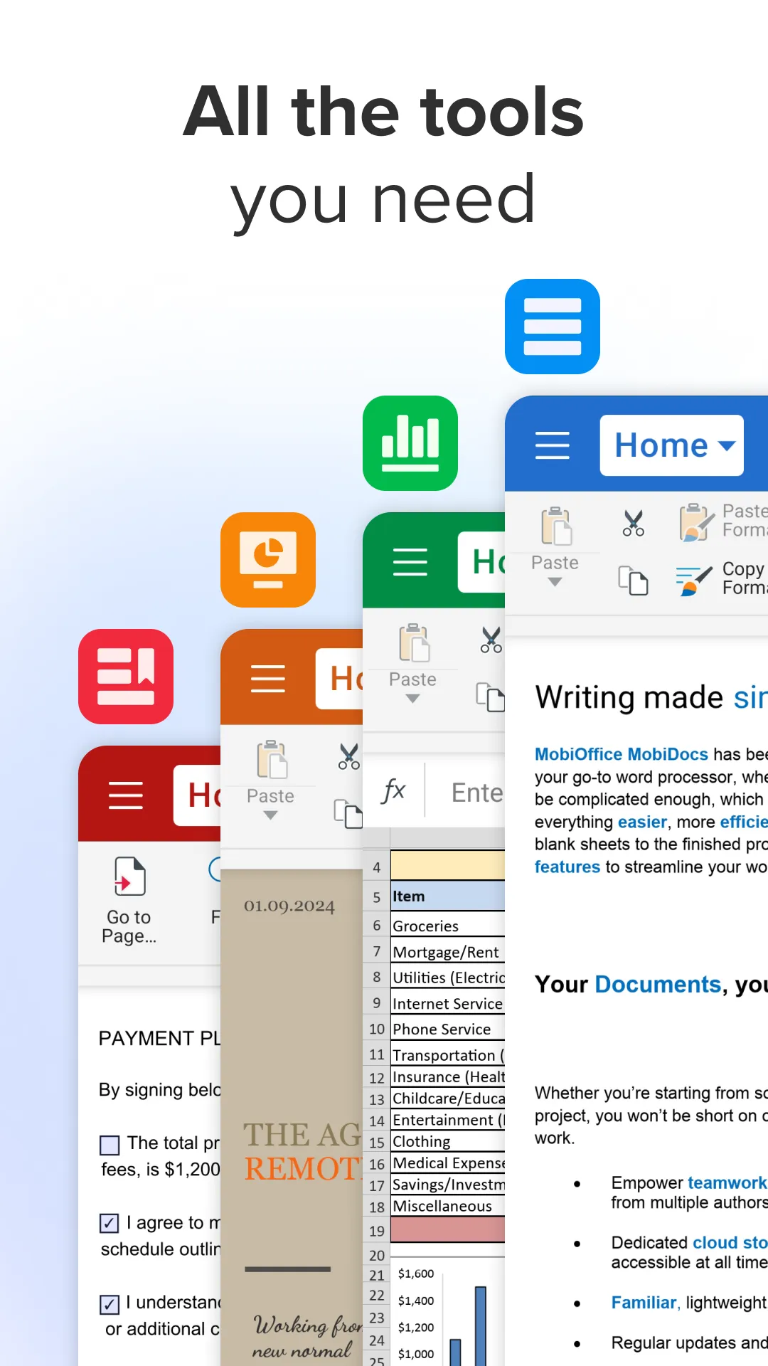 MobiOffice: Word, Sheets, PDF | Indus Appstore | Screenshot