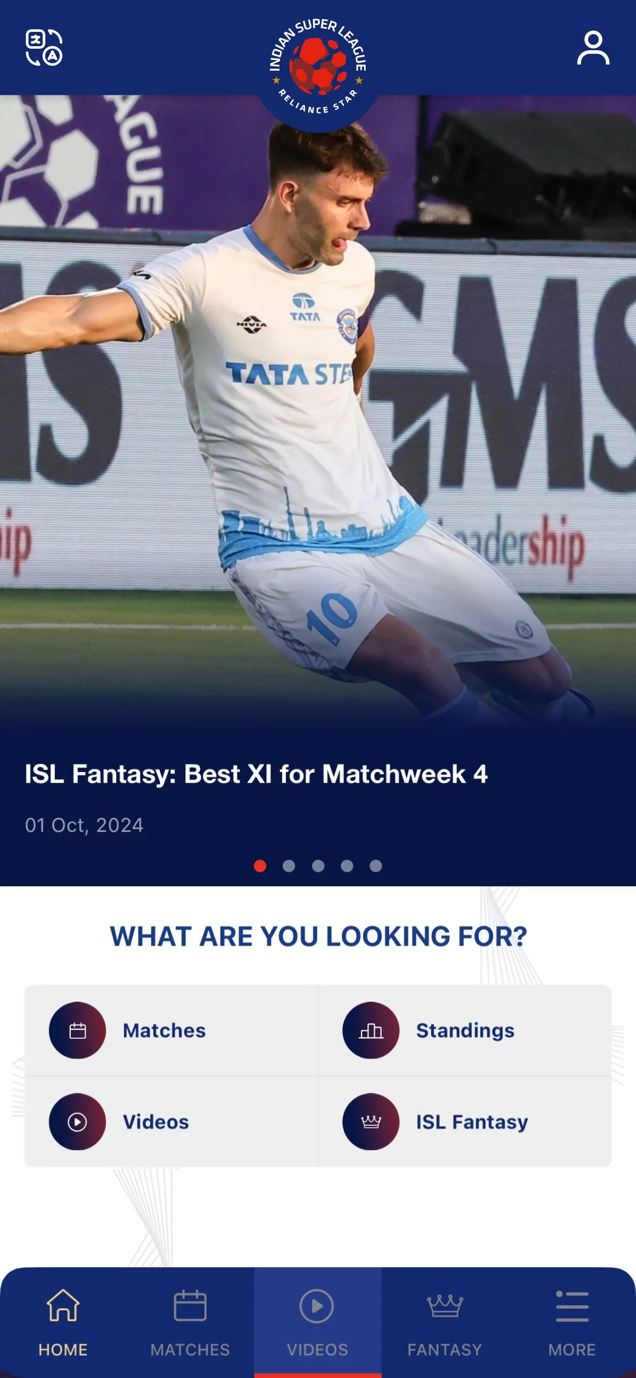 Indian Super League Official | Indus Appstore | Screenshot