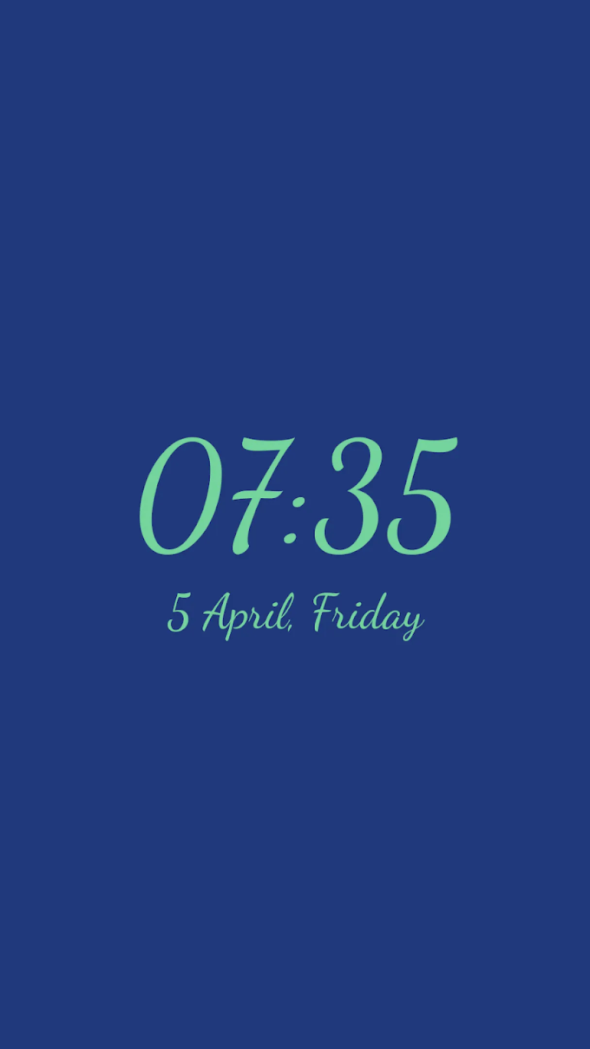 Qzey: Simple Digital Clock | Indus Appstore | Screenshot