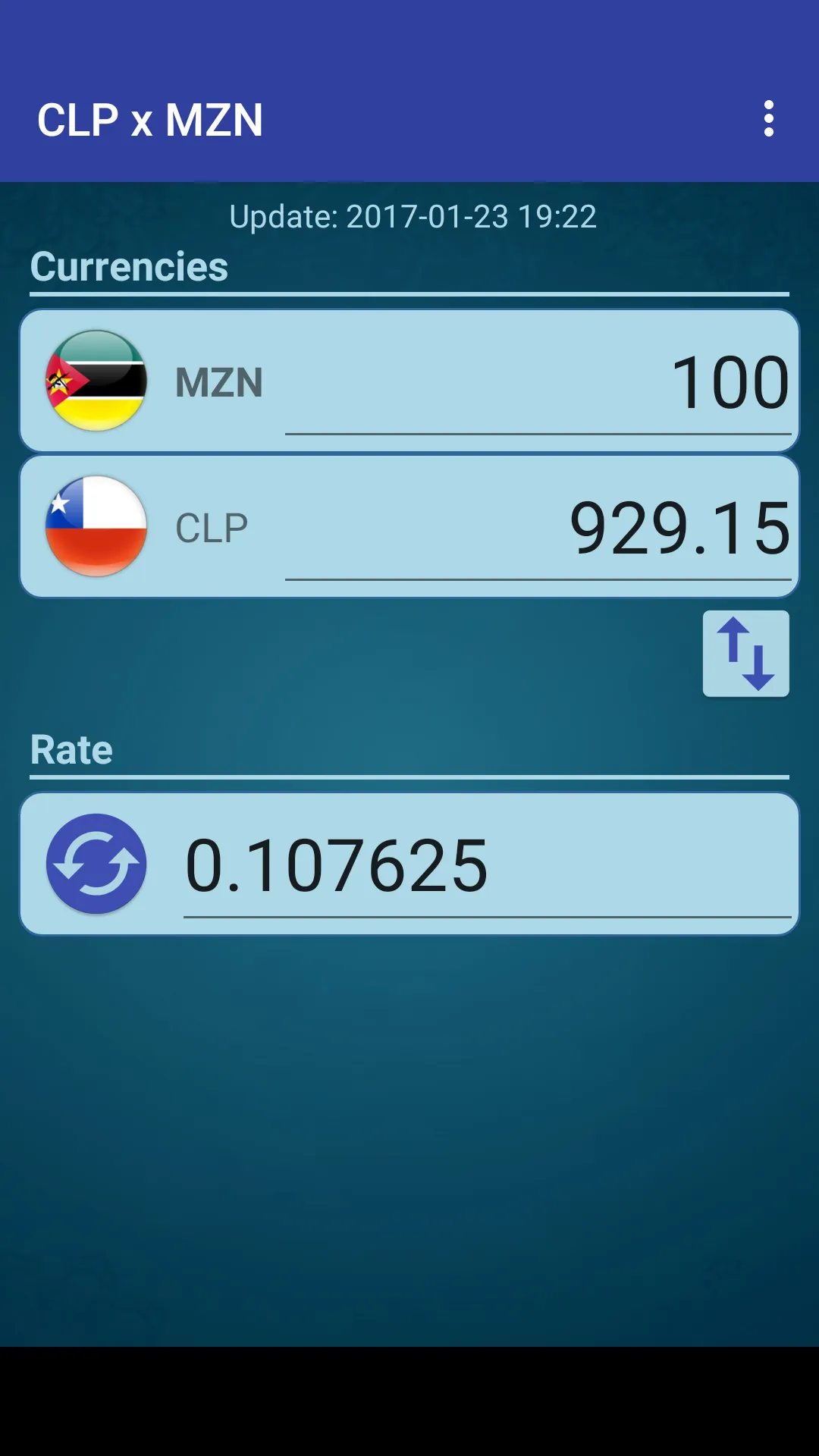 CHL Peso x Mozambique Metical | Indus Appstore | Screenshot