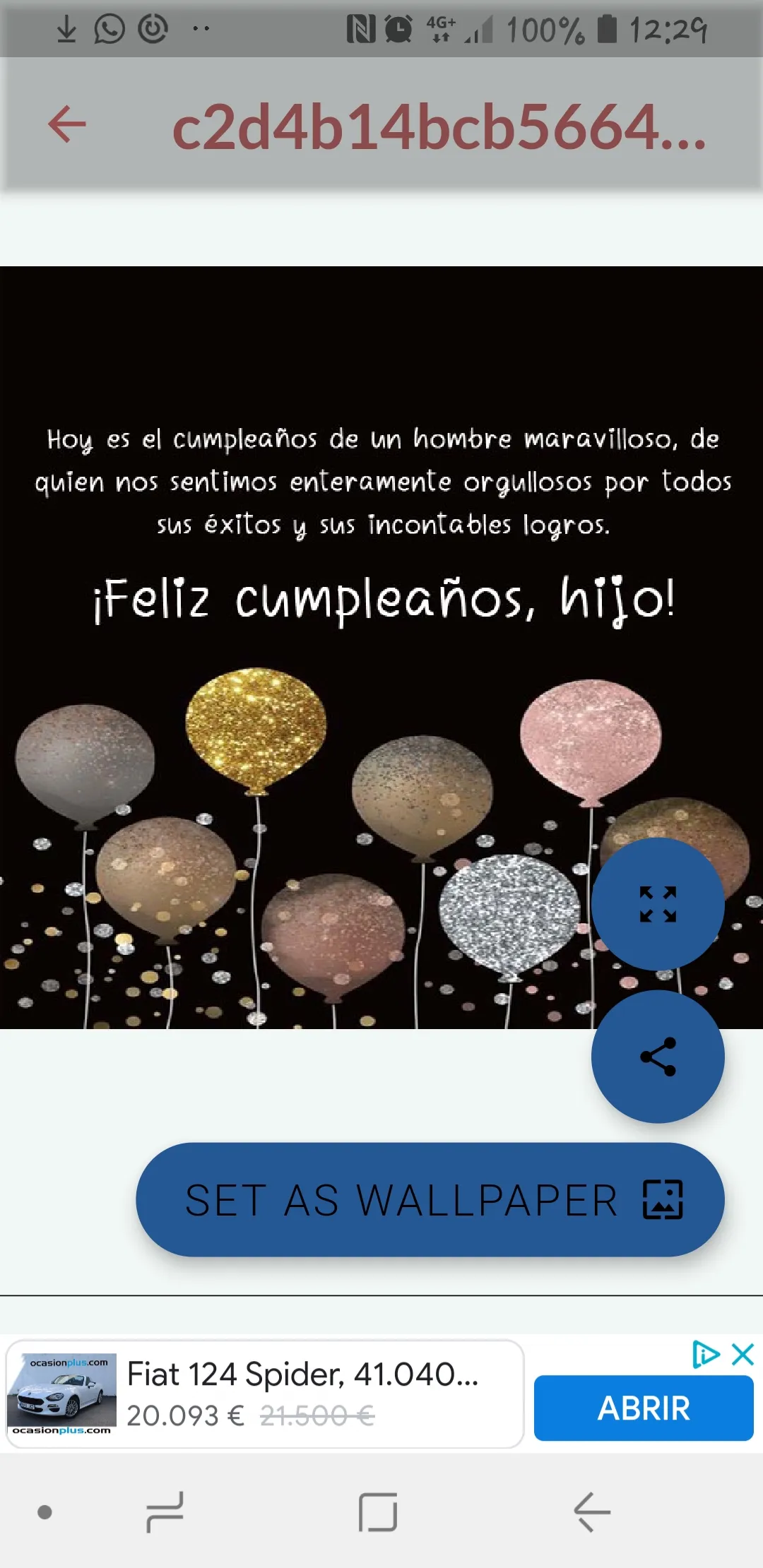 MI HIJO QUERIDO FELICIDADES | Indus Appstore | Screenshot