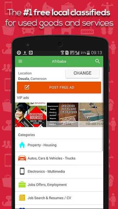 AFRIBABA.COM #1 Free local Ads | Indus Appstore | Screenshot