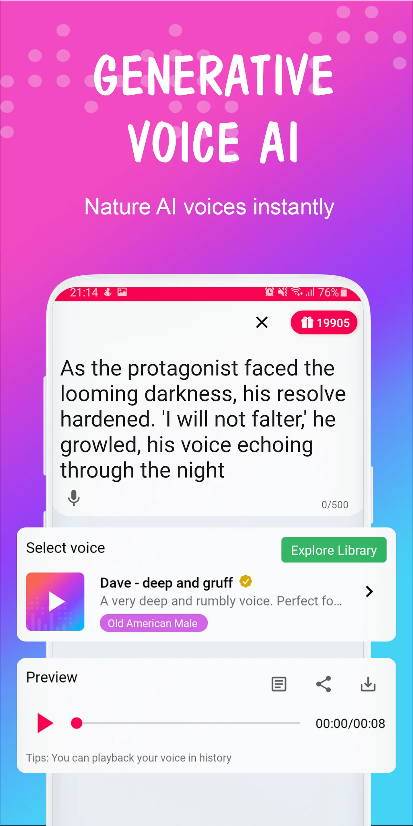 Aura Voice - AI Audio | Indus Appstore | Screenshot