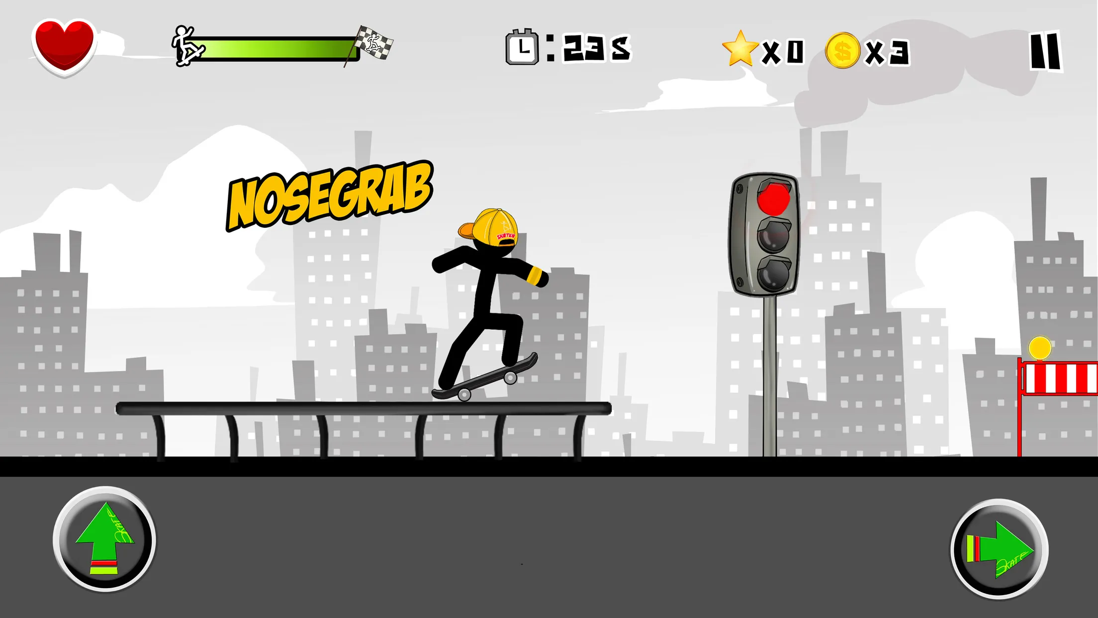 Stickman Skate : 360 Epic City | Indus Appstore | Screenshot