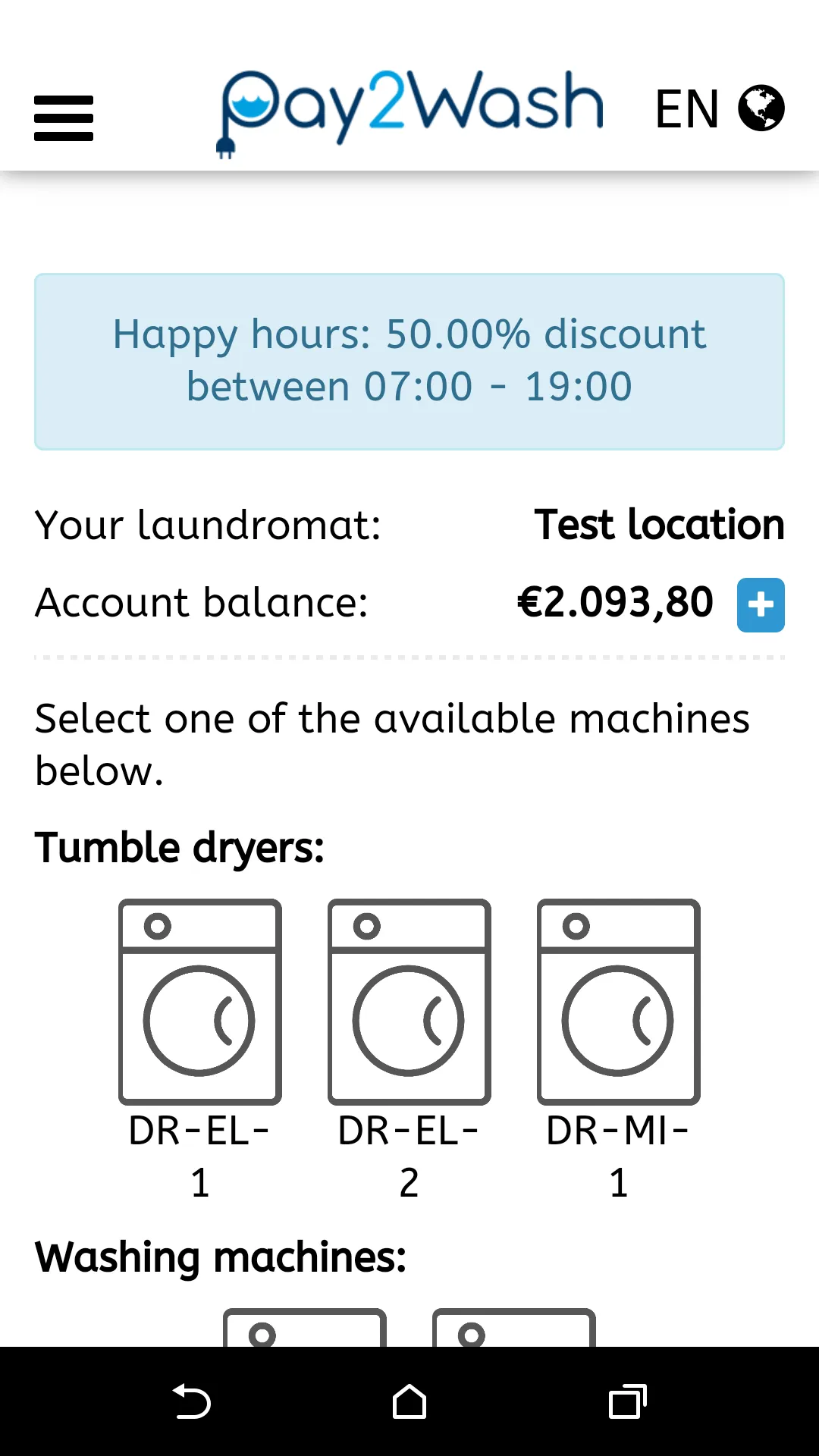 Pay2wash | Indus Appstore | Screenshot